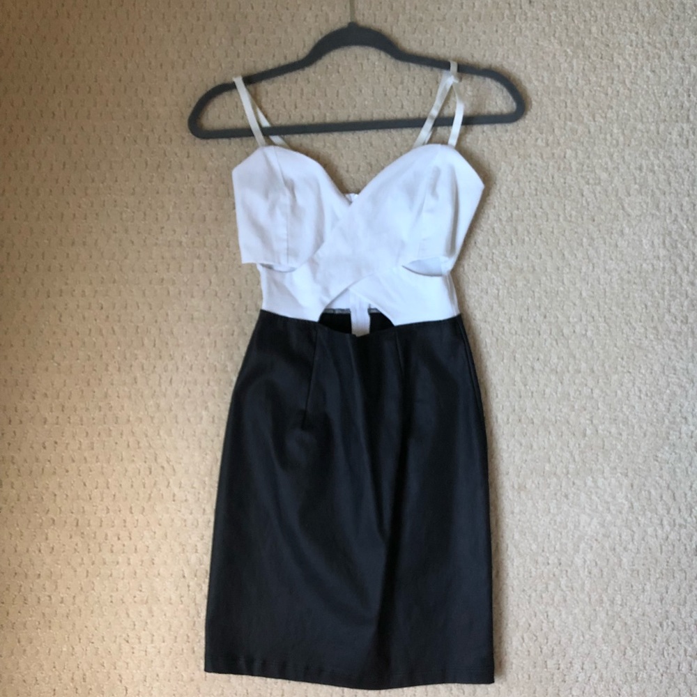 Black and white dress